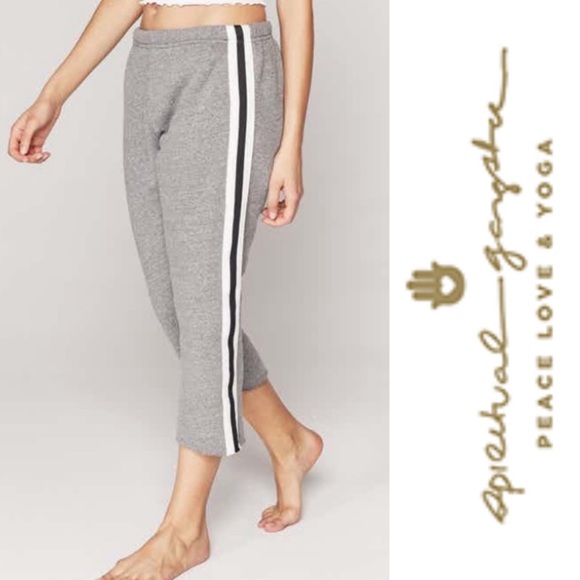 Spiritual Gangster Pants - Spiritual gangster carli cut off gray sweatpants